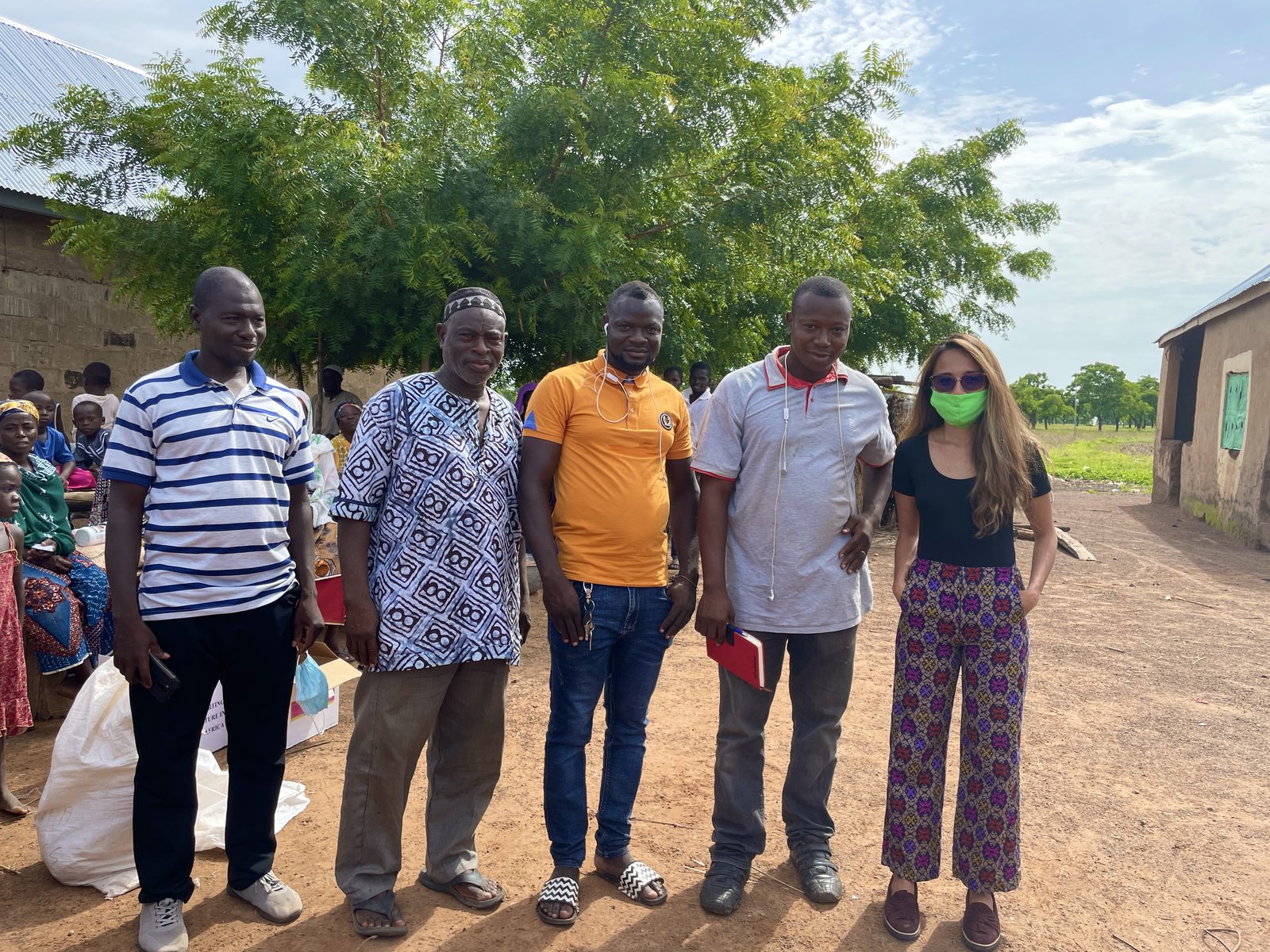 Village visit with farmer group leaders, northern Ghana