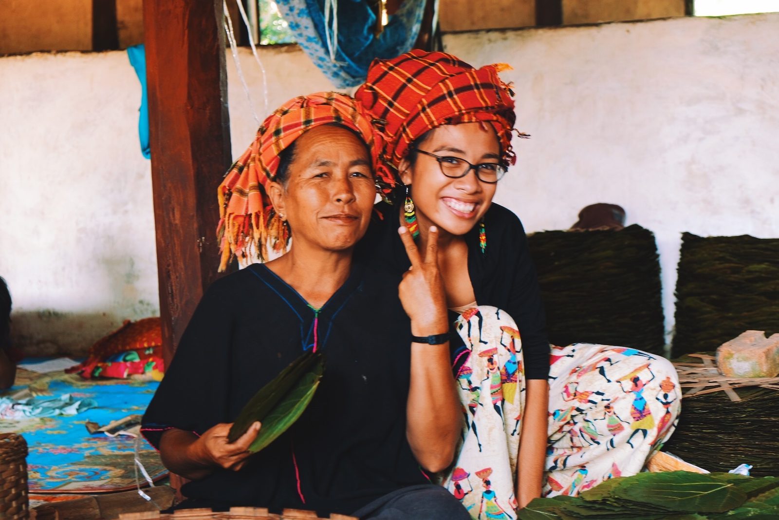 With a Pa'O farming community member, Shan State, Myanmar